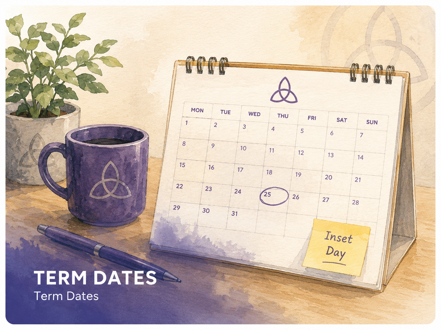 Term dates at Trinity